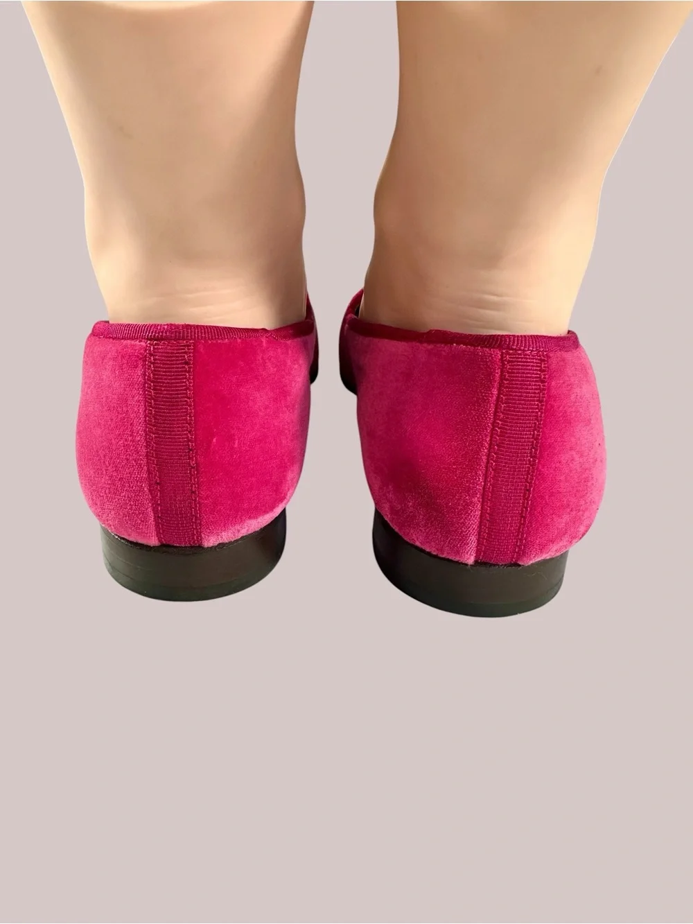 LoveShackFancy x Stubb & Wootton Bow Slippers in Pink Velvet - Picture 7 of 15